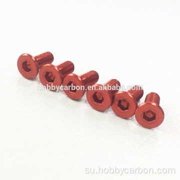 Countersunk Kepala Datar Aluminium Screws